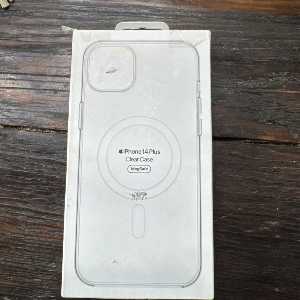 Genuine Original Apple iPhone 14 Plus Clear Back MagSafe Case Cover MPU43ZM/A